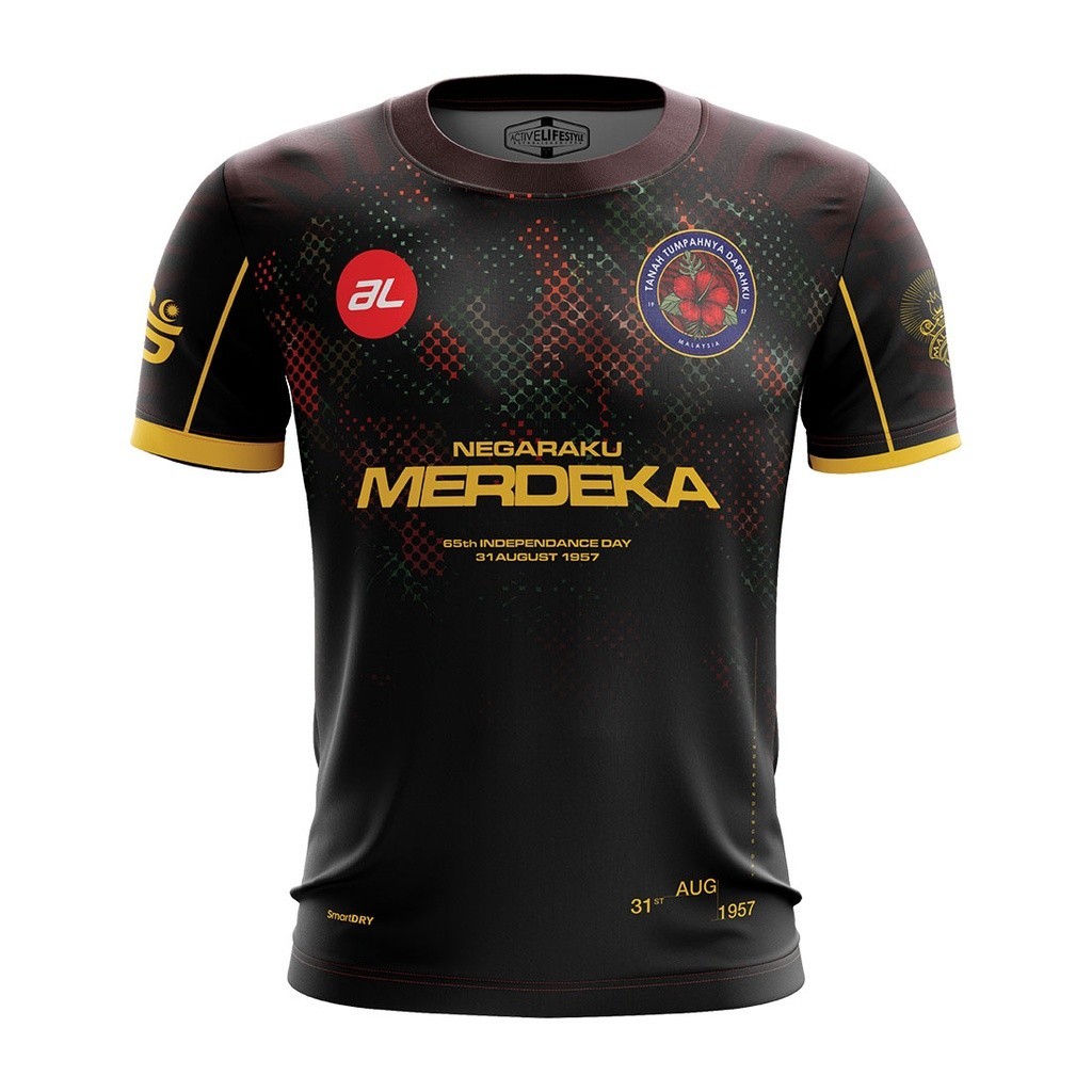 AL MERDEKA 22 MEN'S JERSEY BLACK | Shopee Philippines