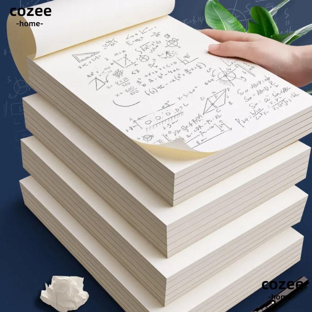 COZEE Blank Draft Paper, A4/B5 Grids/Blank Calculation Paper, Thickened ...