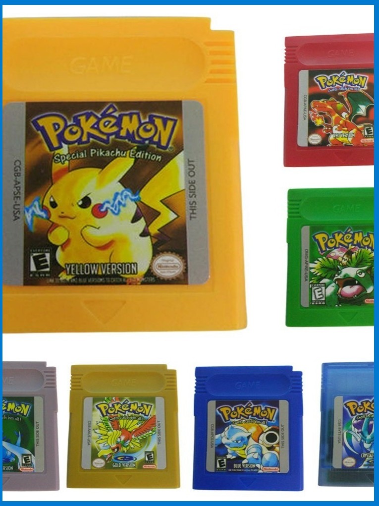 Game Cards Cartridge for Nintendo Pokemon GBC Game Boy Color Version ...