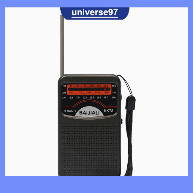 PING KK78 AM FM SW Radio Battery Operated Portable Longest Lasting
