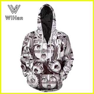 Ahegao best sale zipper hoodie