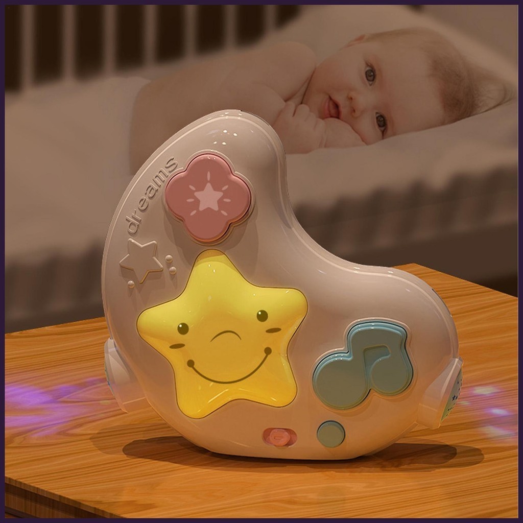 Crib Mobile Toy With Music Remote Control Kid Bed Soother Toy With