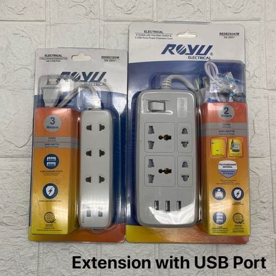 ♞Royu Extension Cord with USB Port | Shopee Philippines