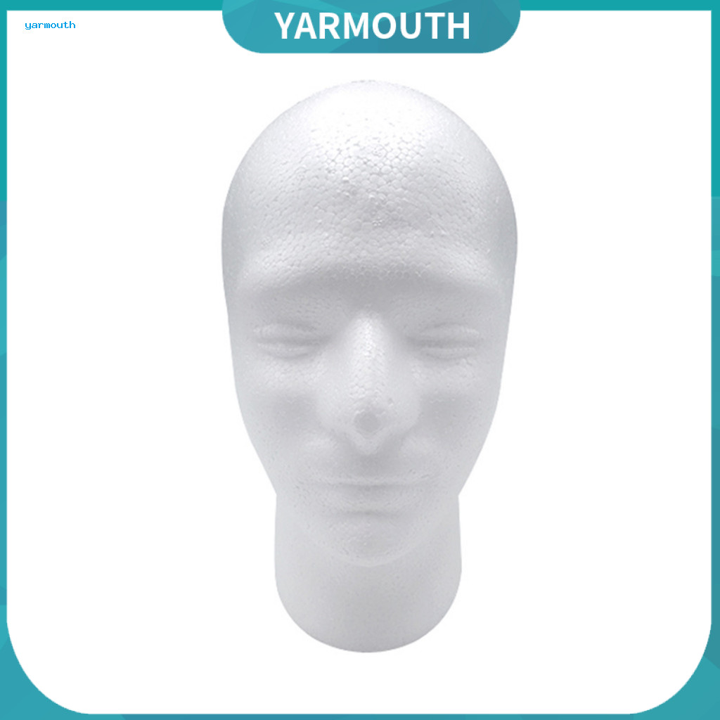 YYR_ Foam Mannequin Head Headphone Display Stand Male Mannequin Head