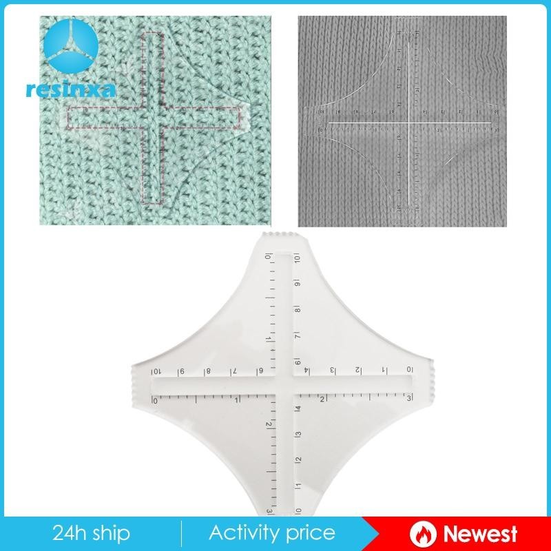 [Resinxa] PVC Transparent Density Ruler Sewing Ruler Craft Smooth Scale