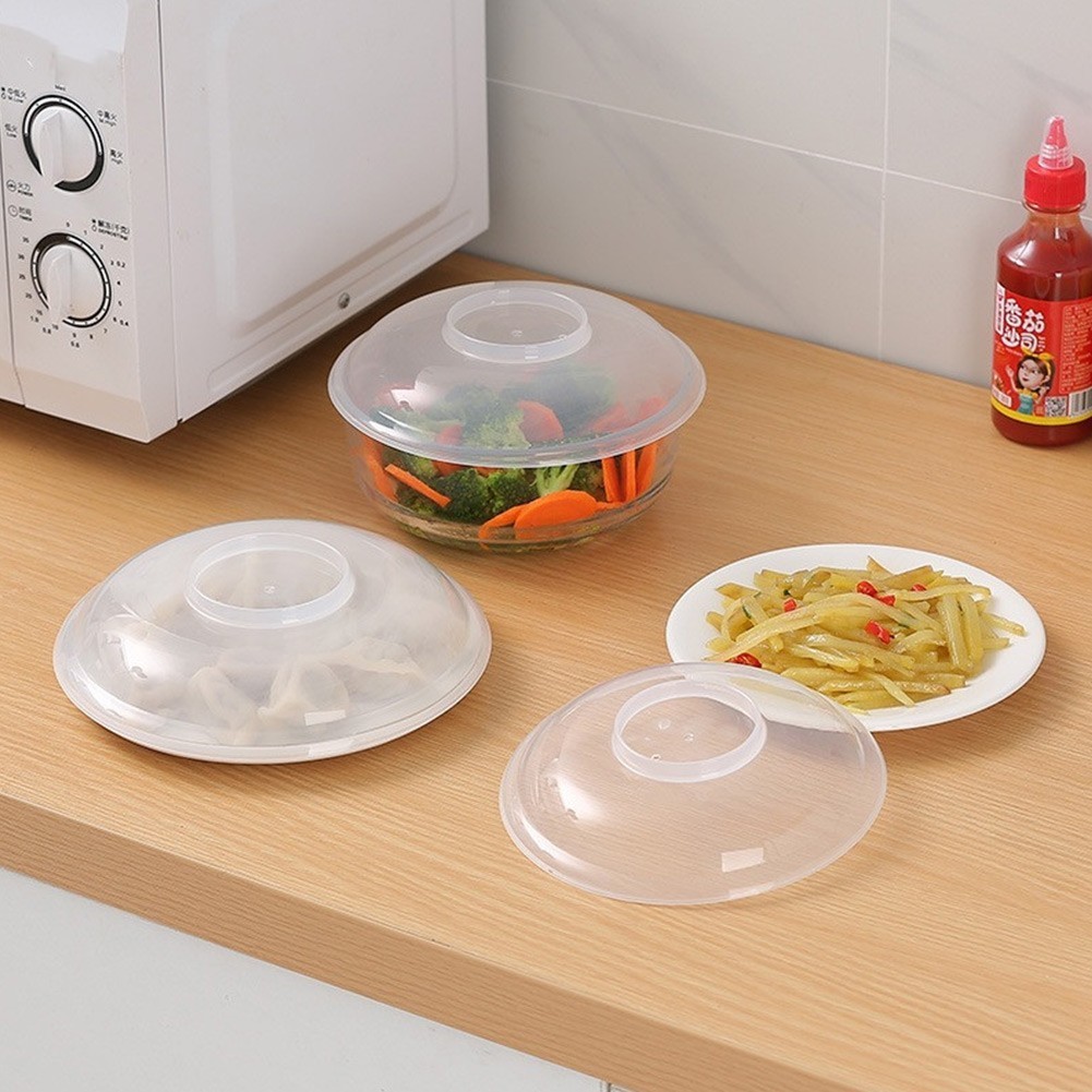 With Holes Microwave Splatter Cover Food Plate Cover Kitchen Lid ...