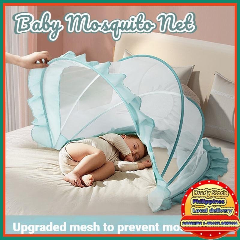 Baby Mosquito Net For Kids Folding kulambo Mosquito Net Newborn Bed Mosquito Cover No installation Shopee Philippines