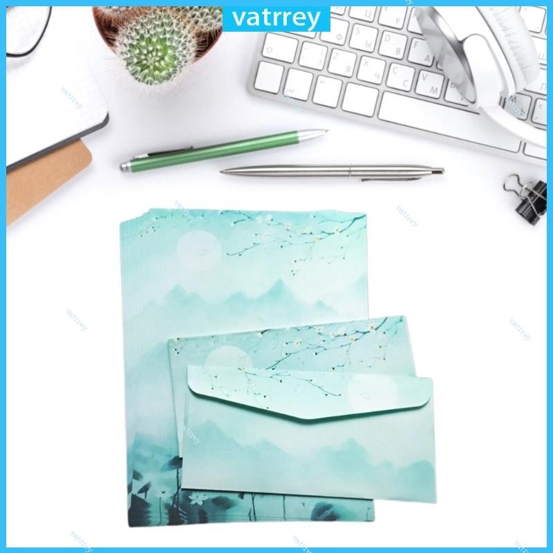 VA Stationery Paper and Envelopes Set Traditional Letter Writing Paper ...