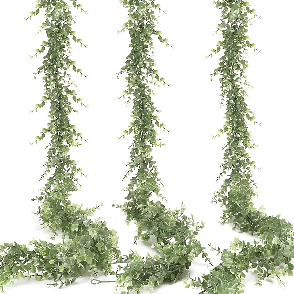 6 Pack 36' Artificial Eucalyptus Garland Leaves Vines Plants Wedding Home Arch Wall Garden Decor