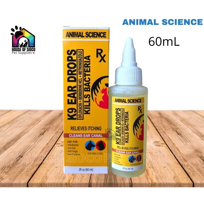 Animal Science K9 Ear Drops For Cats and Dogs 60ml Shopee Philippines