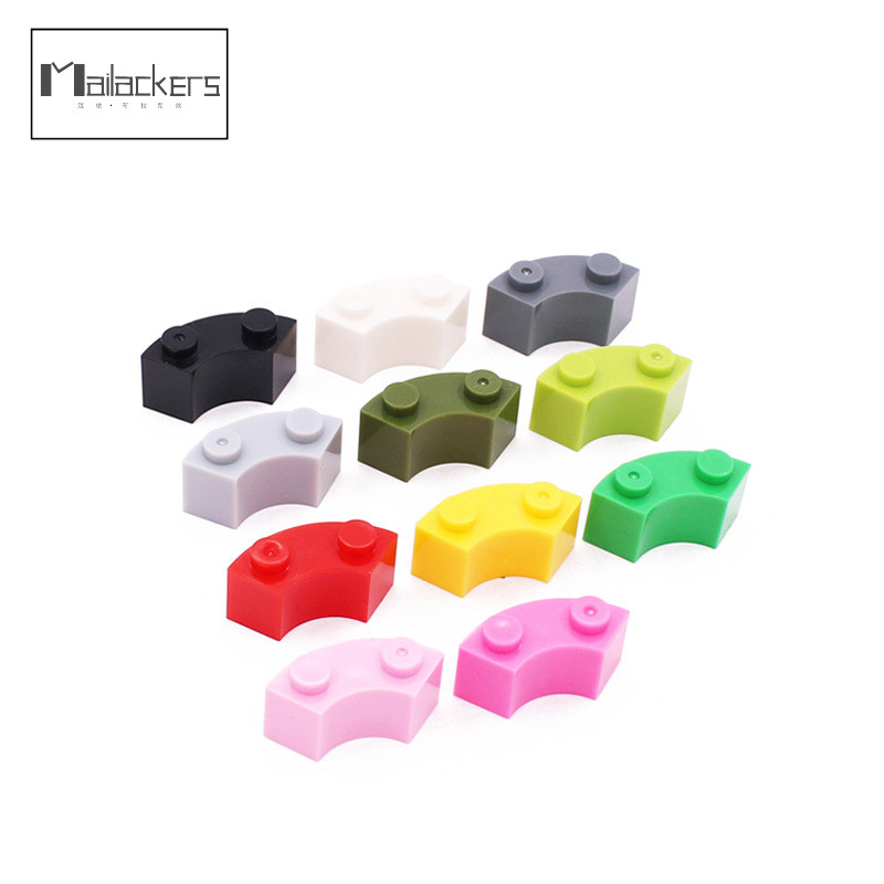 3063 Bricks 50pcs Plate 2x2 curved bricks Small Particles Building ...
