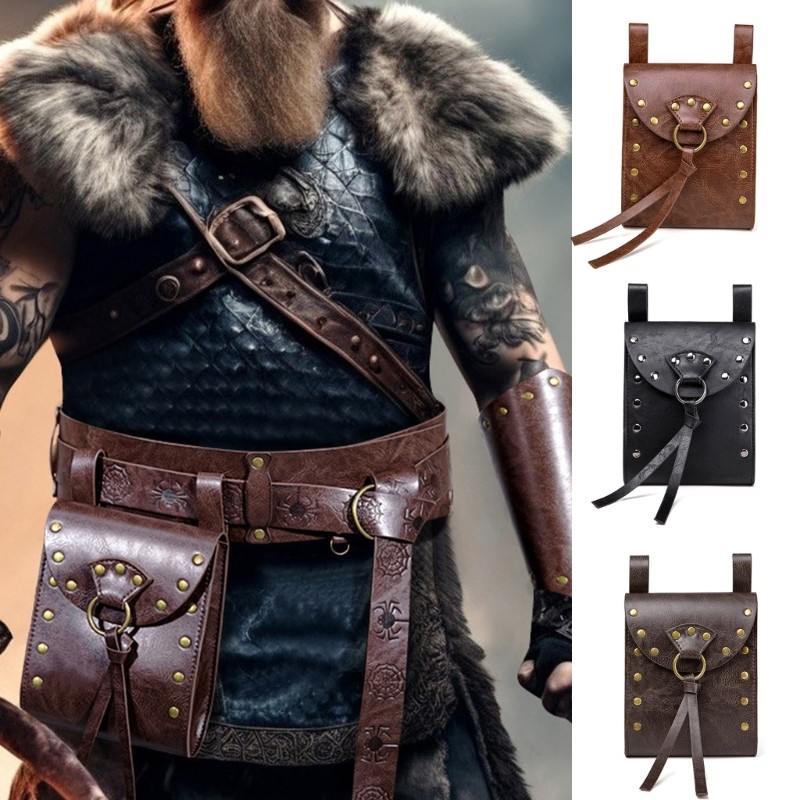 PP PU Leather Bag for Adult Medieval Coin Purse Change Purse ...