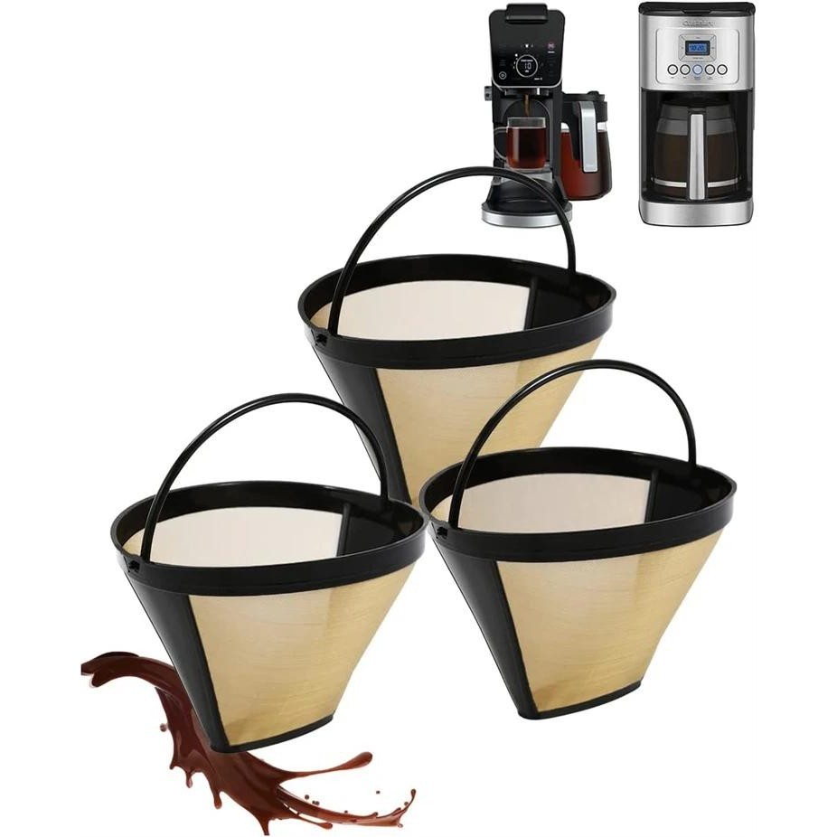 Reusable Coffee Maker Cone Coffee Filter Replacement Basket Filter