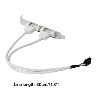 Mojito 2 Port USB 2 0 to 9 Pin MainBoard Header Bracket Extension Cable ...