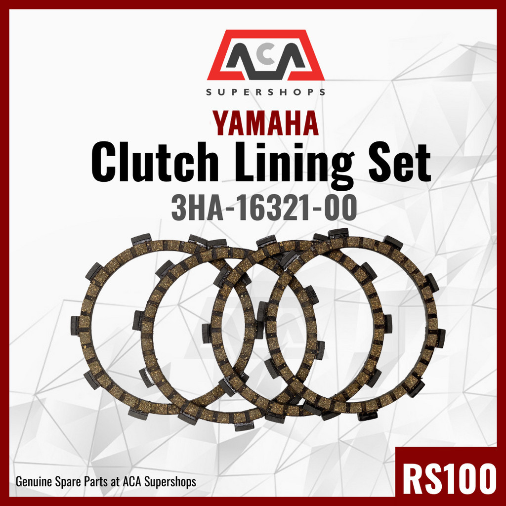 RS100 CLUTCH LINING (3HA-16321-00) YAMAHA GENUINE PARTS (4PCS)SET ...