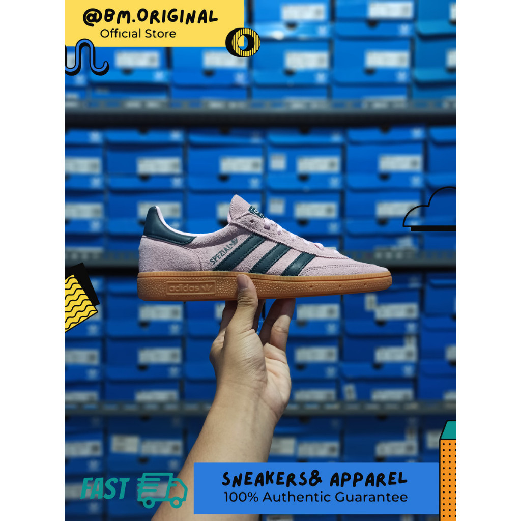 Adidas Handball Spezial Clear Pink Arctic Night Gum IF6561 | Shopee ...