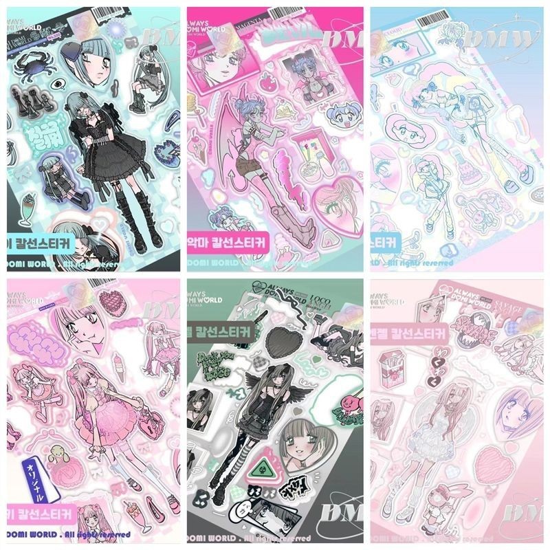 Korean Style Goo Card Sticker domi Girl Dessert Demon Angel [Ping ...