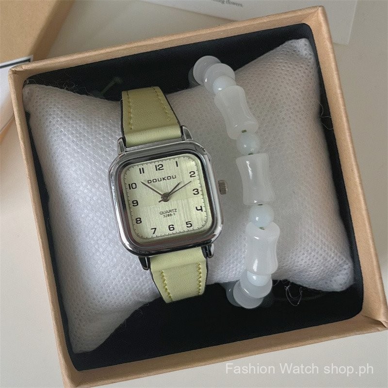 Factory direct sales2025New Year's New Forest Style Green Small Square ...