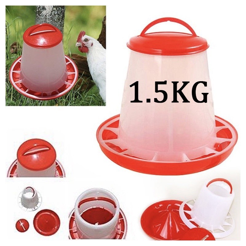 Chicken Bucket Feeder Hanging Poultry Automatic Drinker Culture Dove ...