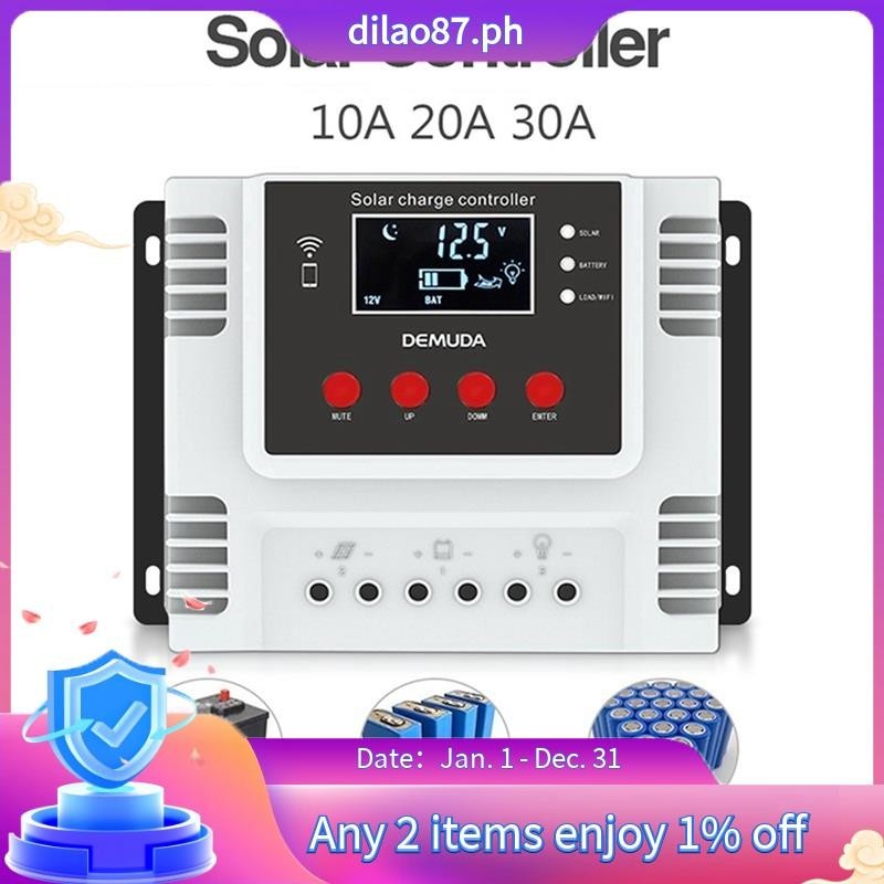 Solar Charge Controller App Real-Time Data Monitoring LED Display ...