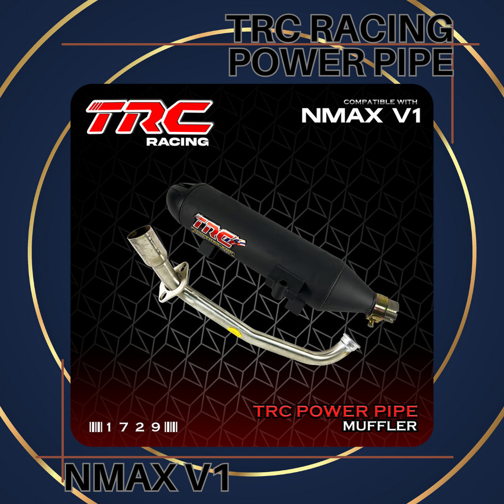 TRC Racing Yamaha NMAX v1 Power Pipe Muffler Exhaust with Removable ...