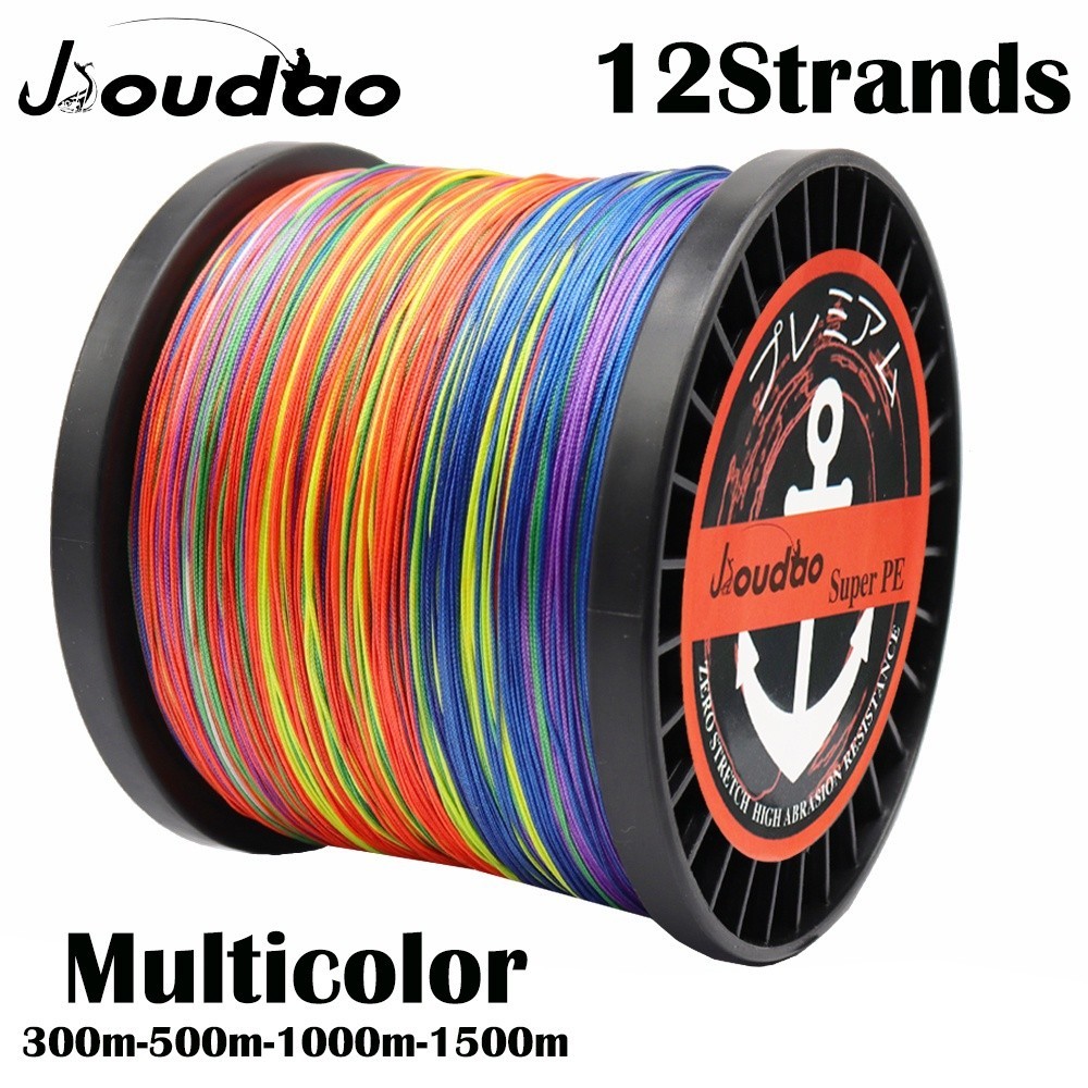 Fishing rope 12 strands 300m/500m/1000m/1500m super strong PE braided ...