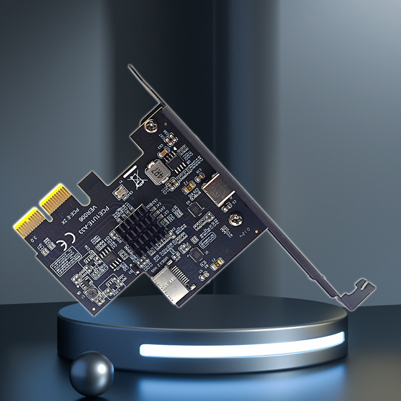Add On Cards PCI Express X2 to Type-E + Type-C Expansion Card USB3.2 ...