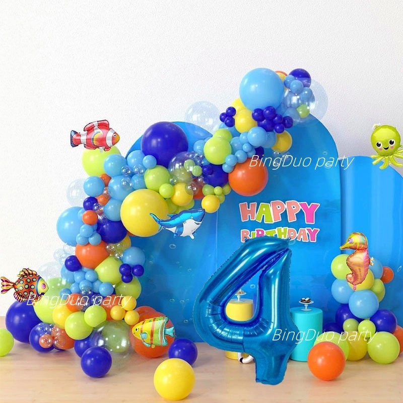 Sea Aniamls Theme Balloons Party Decorations Garland Arch 32
