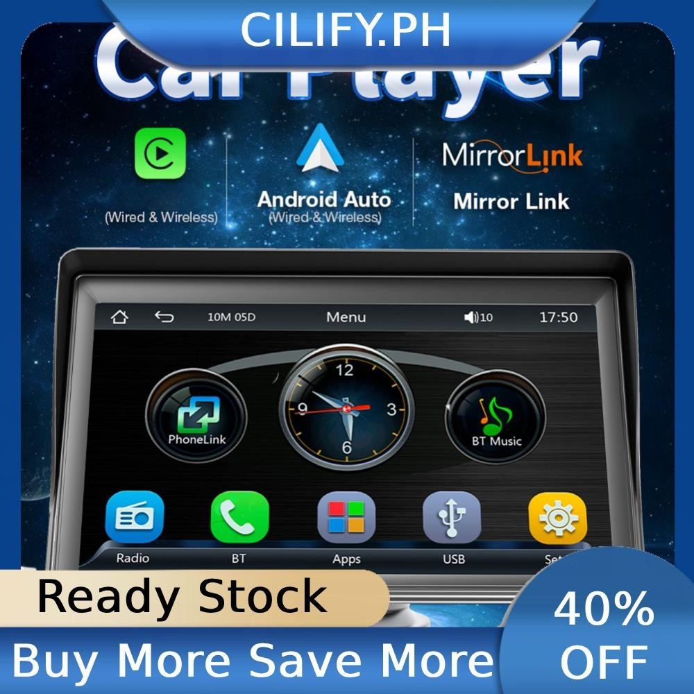 7 Inch Car Radio HD 1024P Wireless Carplay Android Auto FM Radio ...