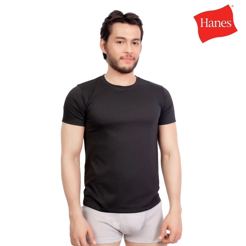 Hanes slim fit crew neck online