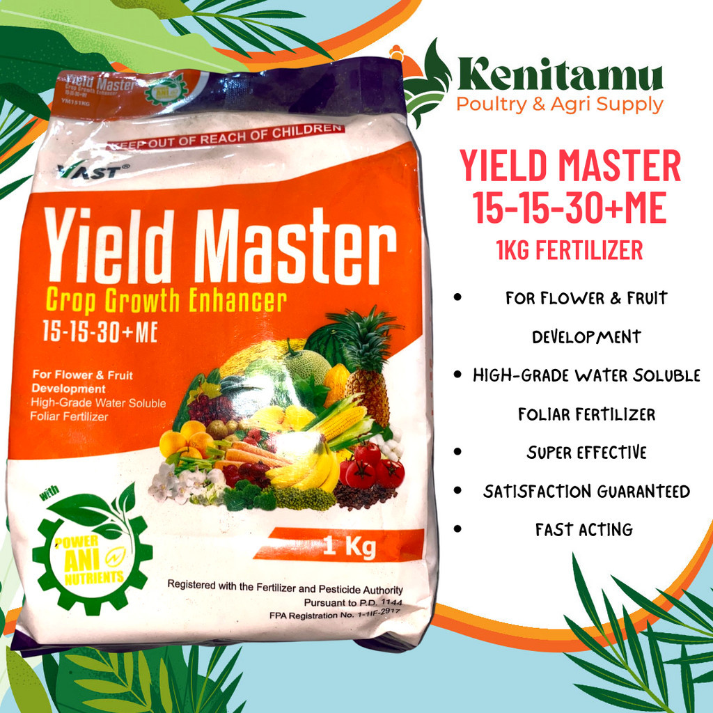 YIELD MASTER 15-15-30+ME 1KG FERTILIZER BY: VAST FOR PLANT CARE AND ...