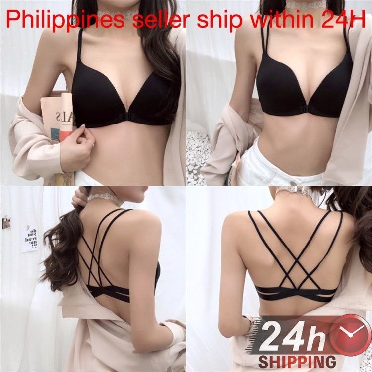 Korean Flagship Front Clasped Push Up Bra Buckle Sexy Bra brallete（free  size)