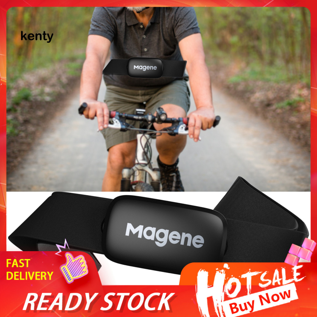kT Magene Heart Rate Monitor Adjustable Elastic Strap Long Battery Life