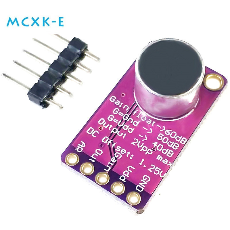 MAX9814 Microphone AGC Amplifier Board Sound Sensor Module Auto Gain ...