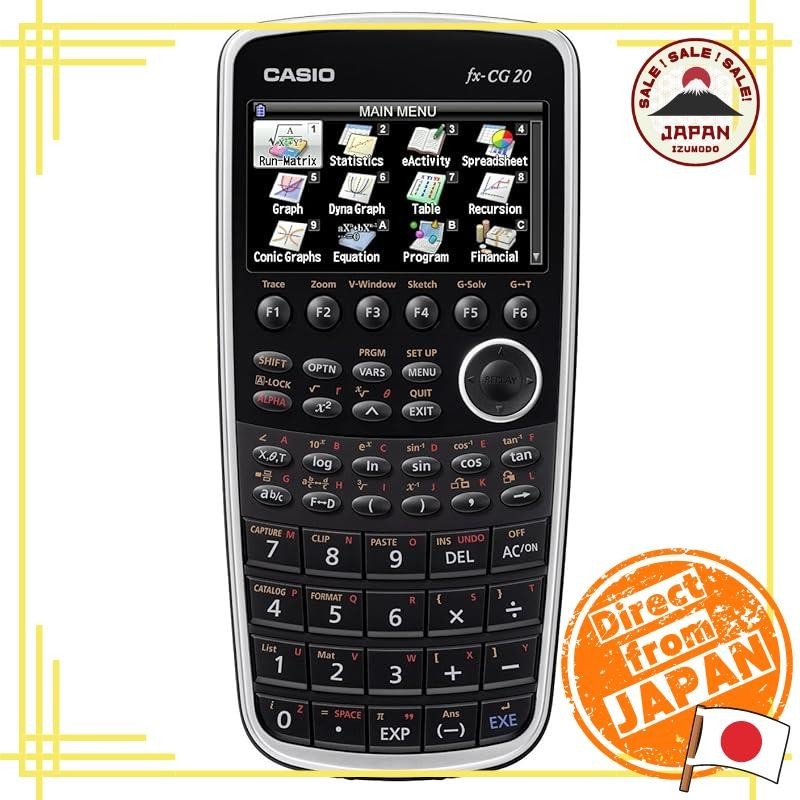 Casio Color Graphing Function Calculator 10-digit Black FX-CG20-N