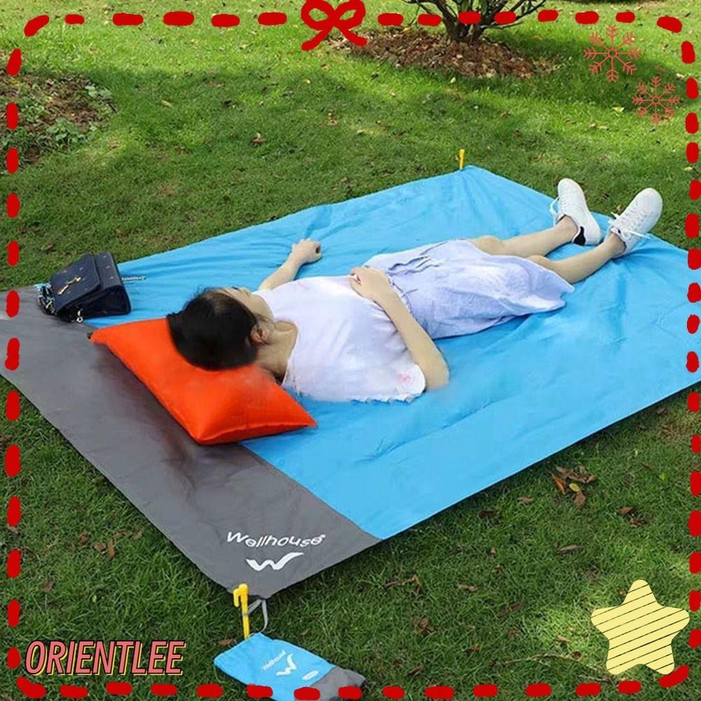 ORIENTLEE Tent Floor Tarp, Polyester 2.1*2m Picnic Mat, High Quality