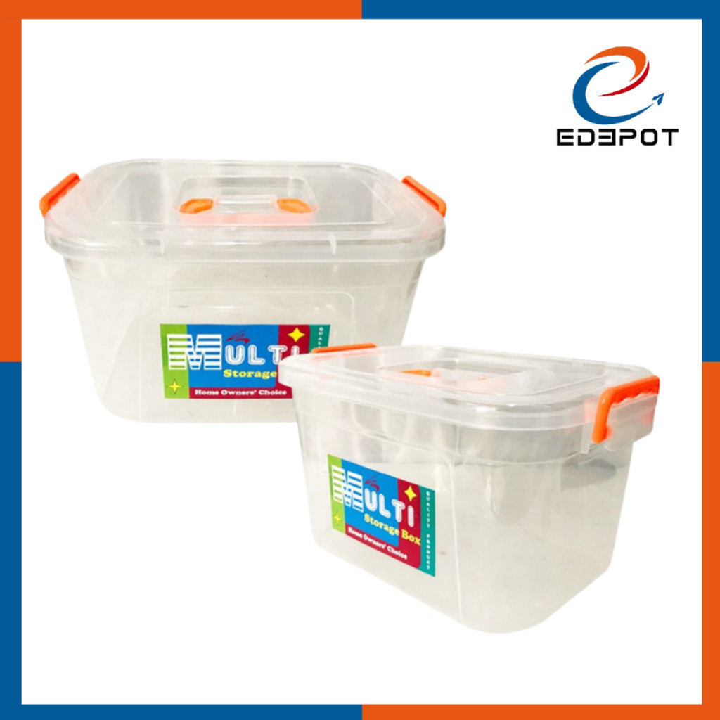 Edepot Multi Storage Transparent Box (12 Liters) | Shopee Philippines