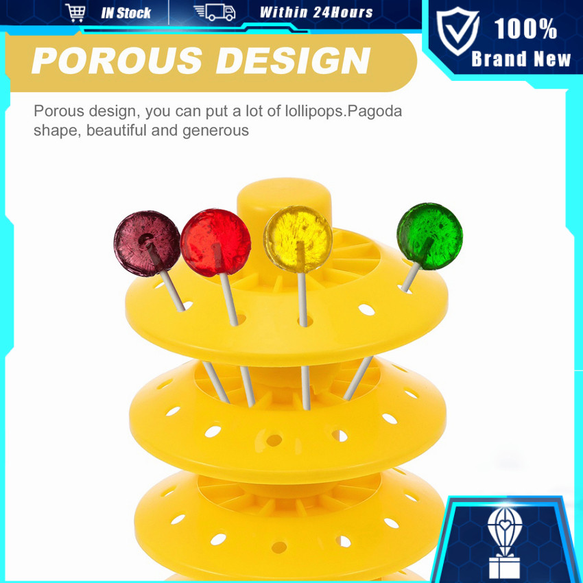 Adjustable 10-Layer Lollipop Holder Stand Circular Porous Lollipop ...