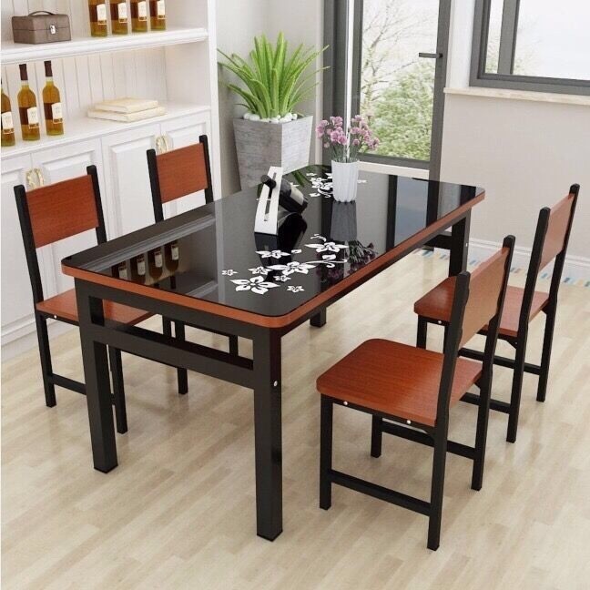 Dining Table and Chair Set for Small Apartments6Modern Minimalist ...