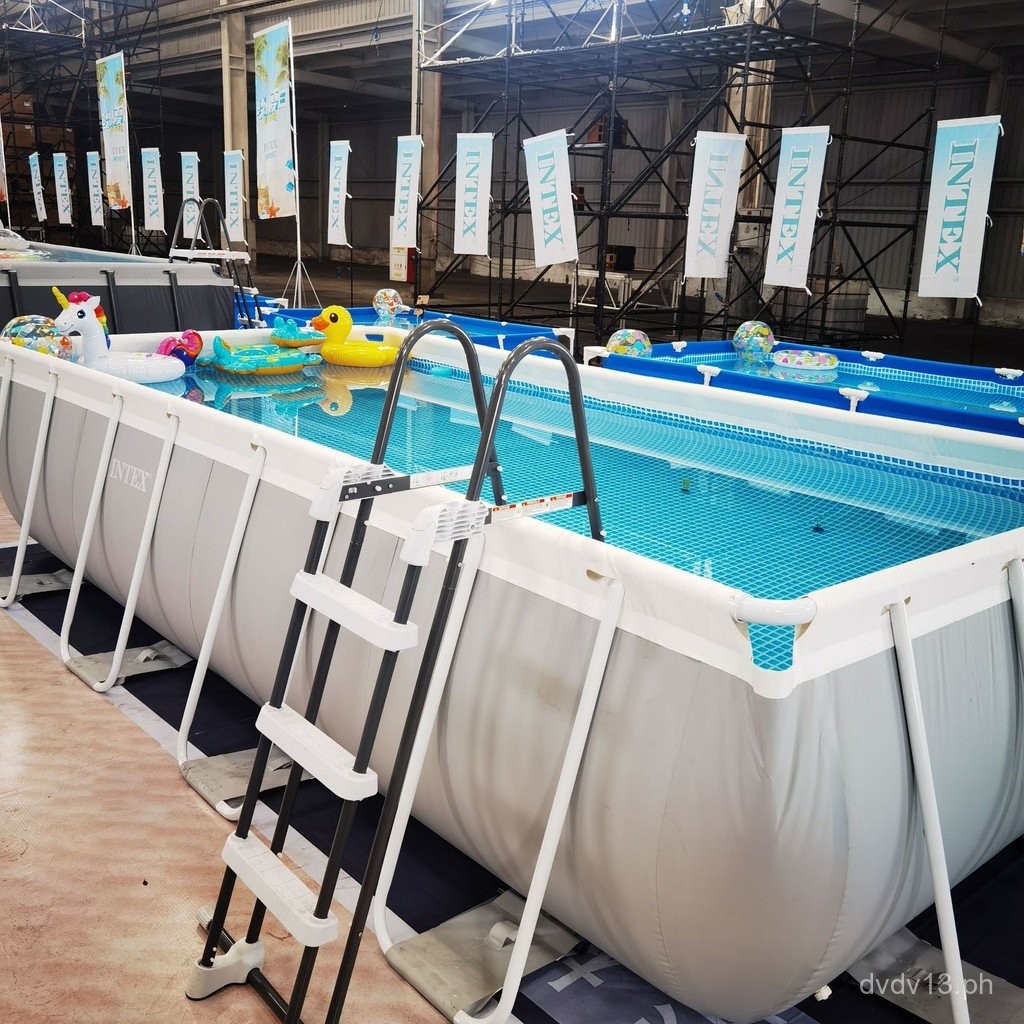 INTEX Butterfly Inflatable Pool Square Stand Round Stand Swimming Pool ...