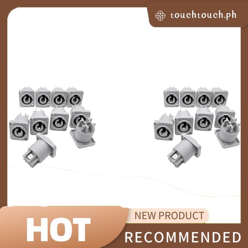 20PCS Powercon Connector 3 Pins 20A 250V Power Speaker Panel Socket ...