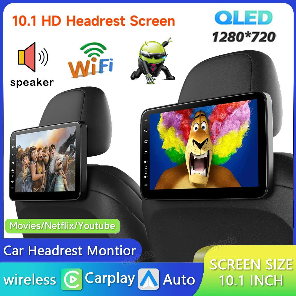 10.1'' Android 2G+32G Headrest Monitor Display IPS Android Touch Screen ...