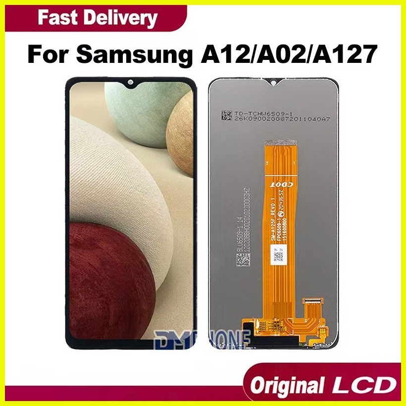 ♞samsung Galaxy A12 A02 A125 Lcd Display Touch Screen For Replacement 