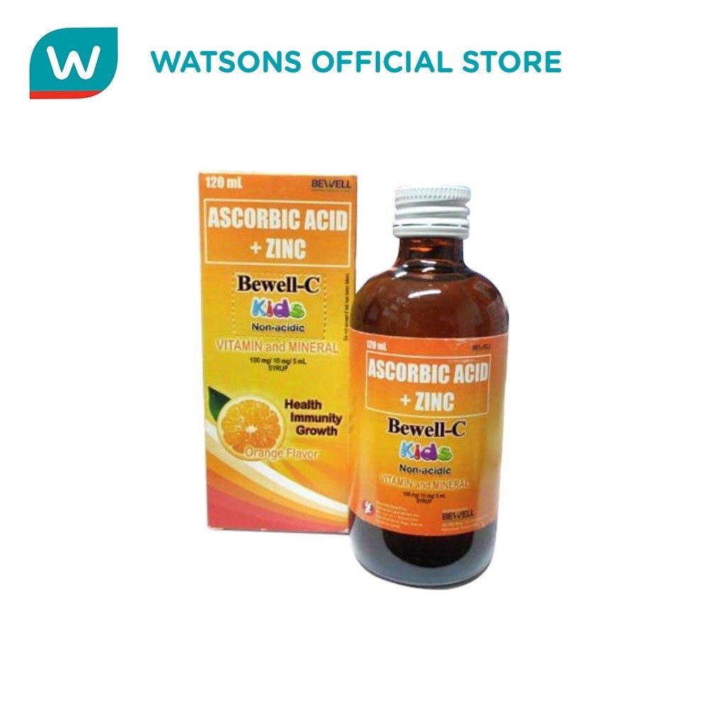 ♞BEWELL C Kids Vitamin C Plus Zinc Syrup 120ml Shopee Philippines