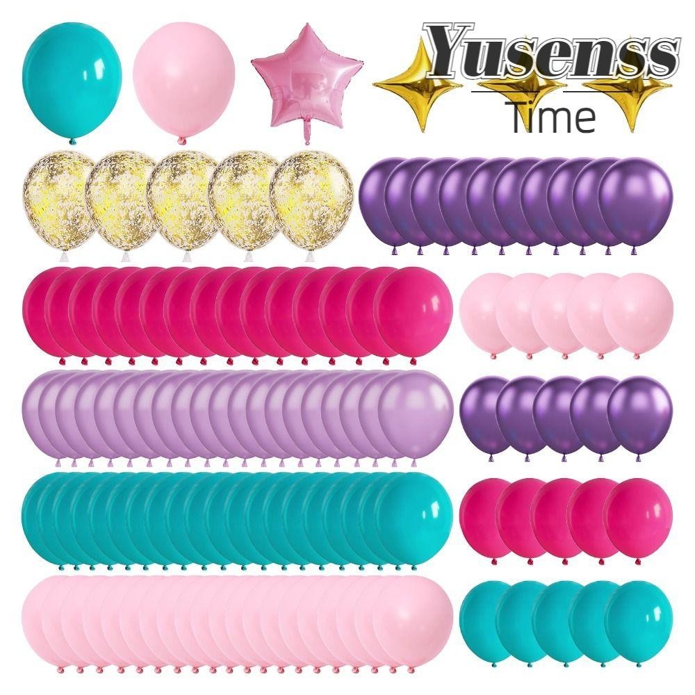 YUSENSS Pink Purple Balloon Arch Kit, Foil Confetti Unicorn Theme ...