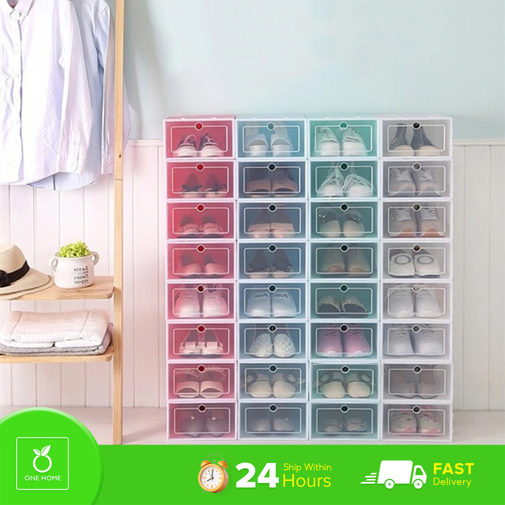 Shoe box organizer shopee sale