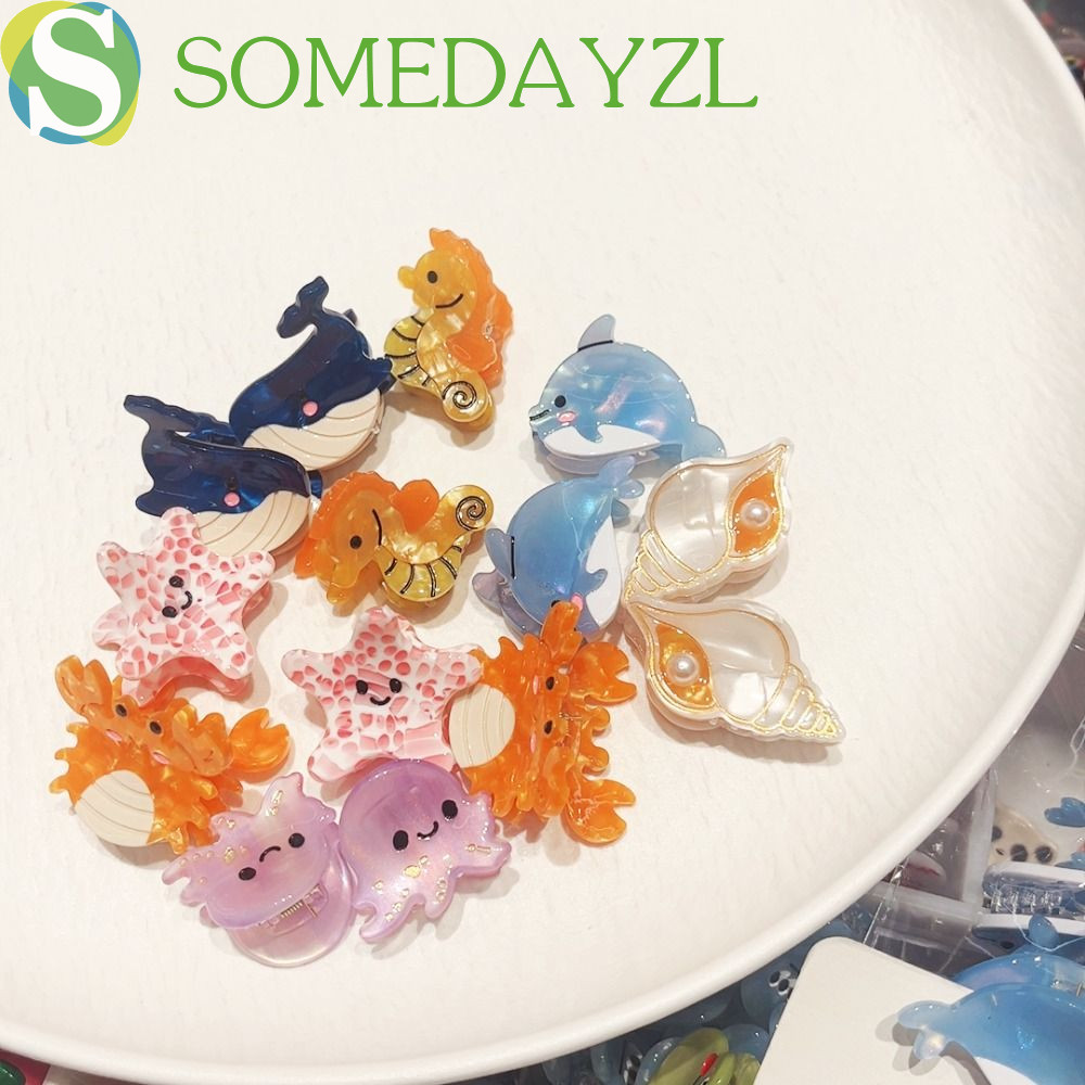 SOMEDAYZL Acetate Animal Hair Claw, Acetic Acid Conch Dolphin Hair Clip ...