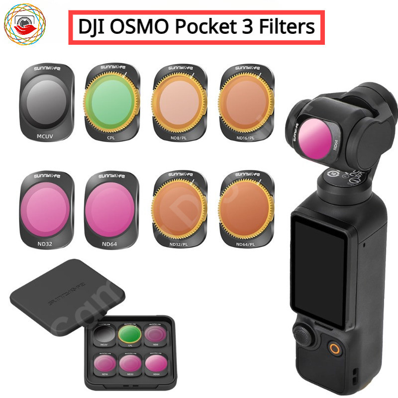 For DJI Osmo Pocket Filters MCUV CPL ND64 Lens filter Protector Set For  DJI Pocket Camera