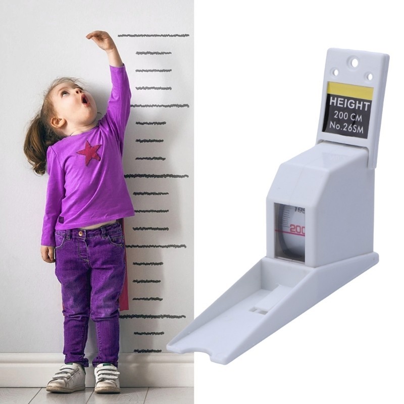 200cm Stadiometer Black Wall Mounted Height Meter Growth Ruler for CM ...