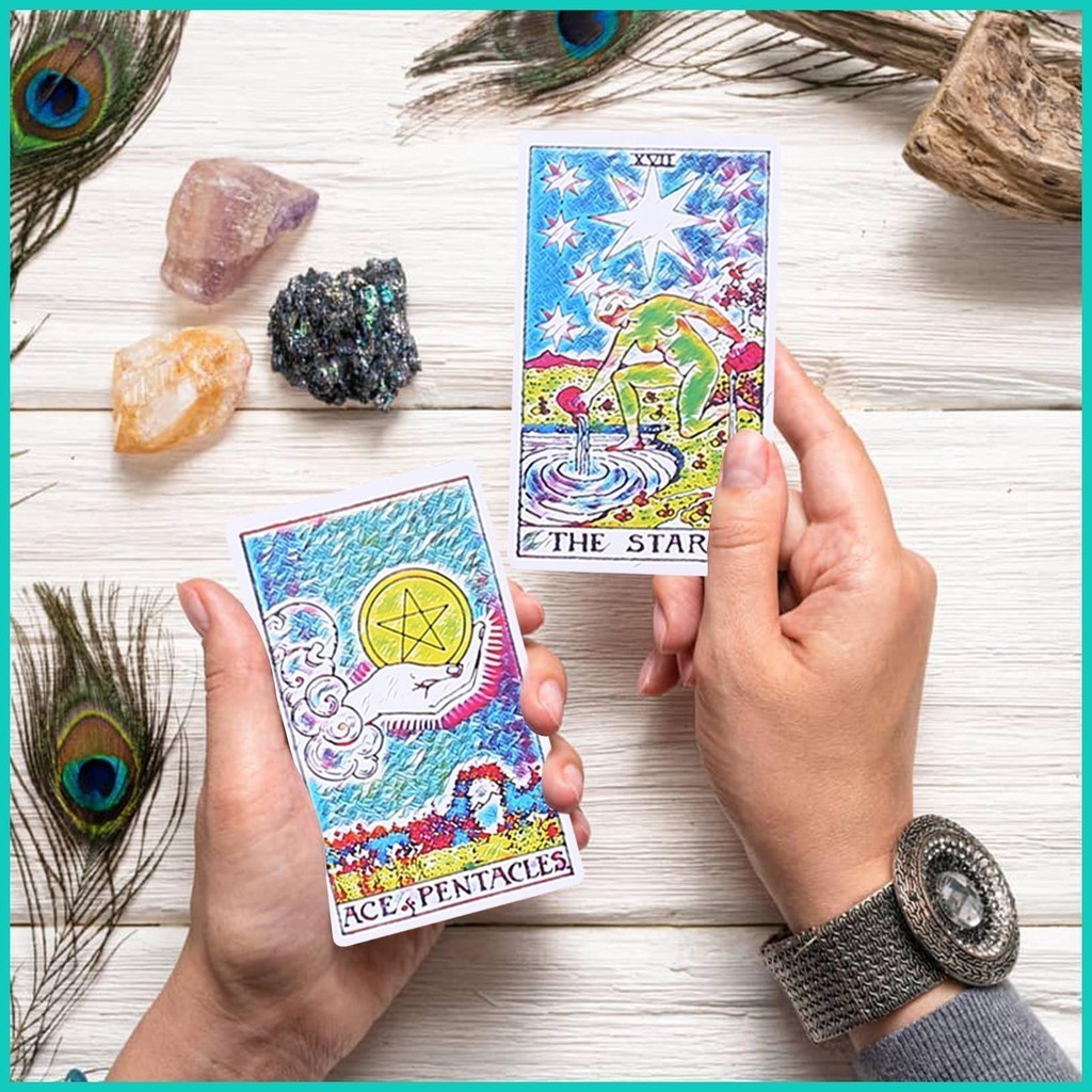 Rainbow Tarot Cards Divination Tools Original & Classic Tarot Card Set ...